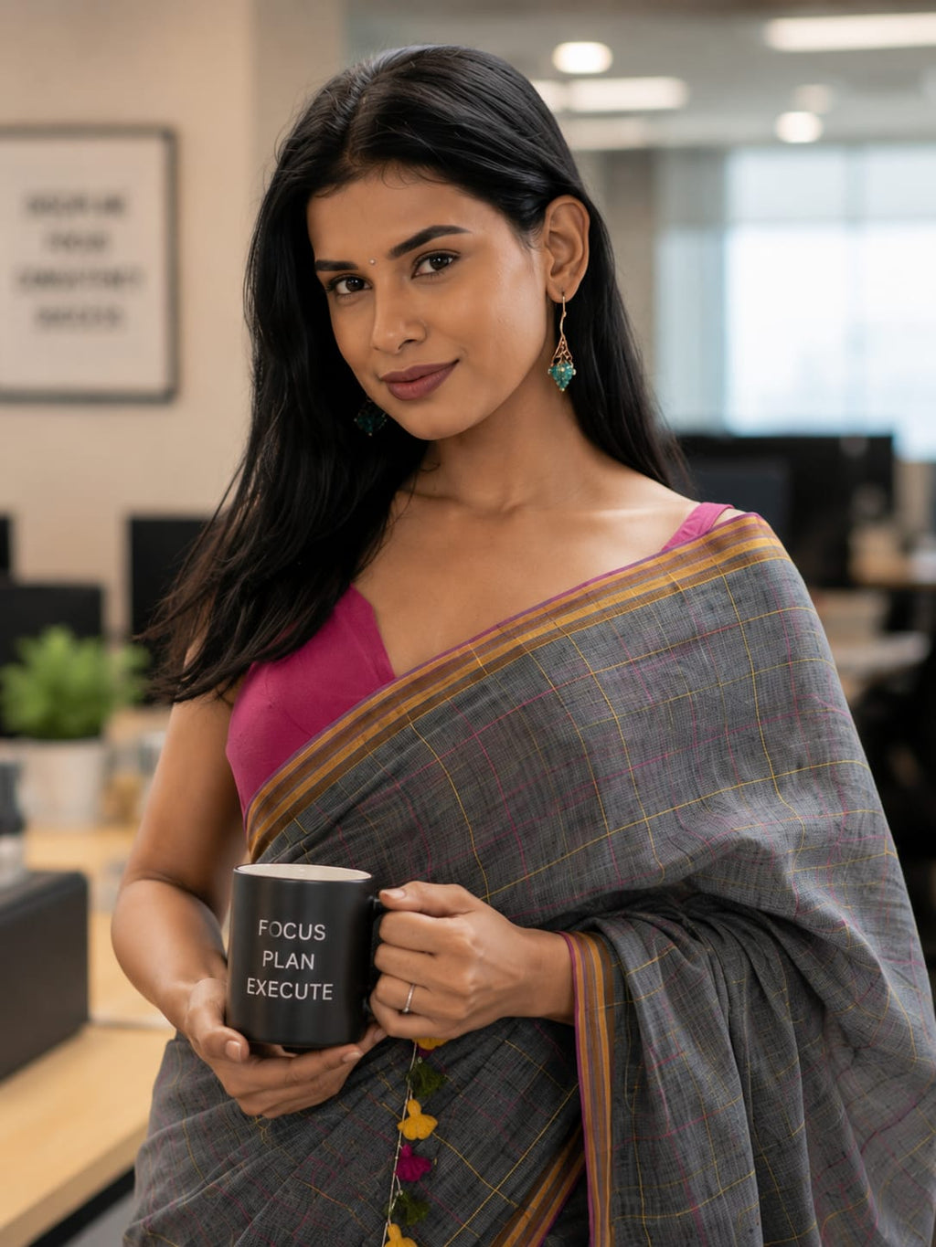 Jaalrekha Mul Cotton Saree
