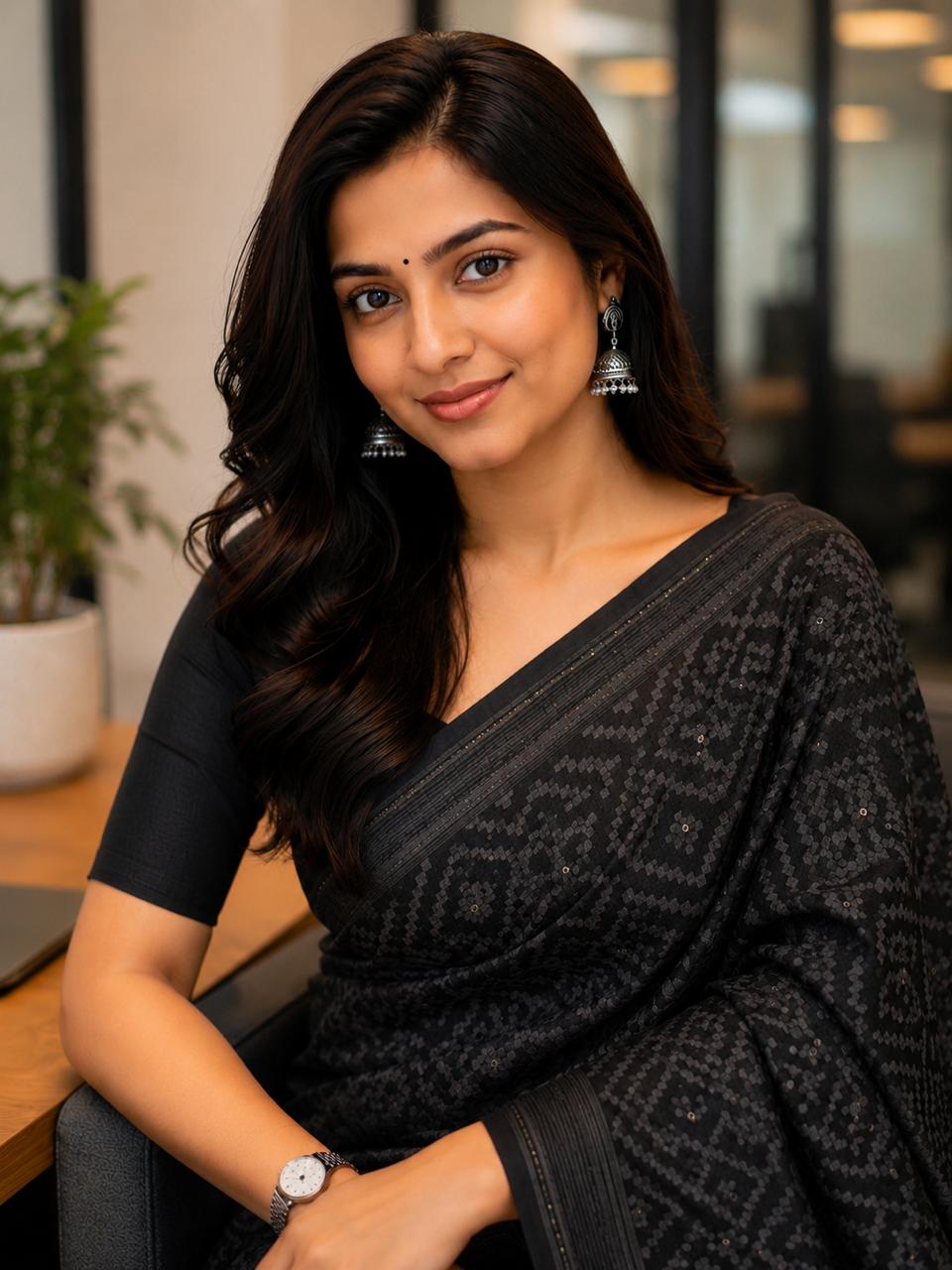 Nishajaal Linen Tissue Saree