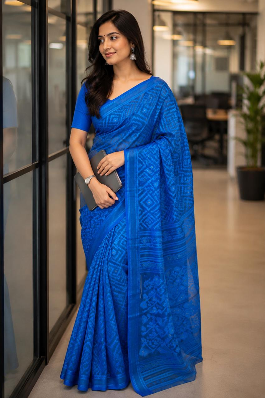 Neelambara Linen Tissue Saree