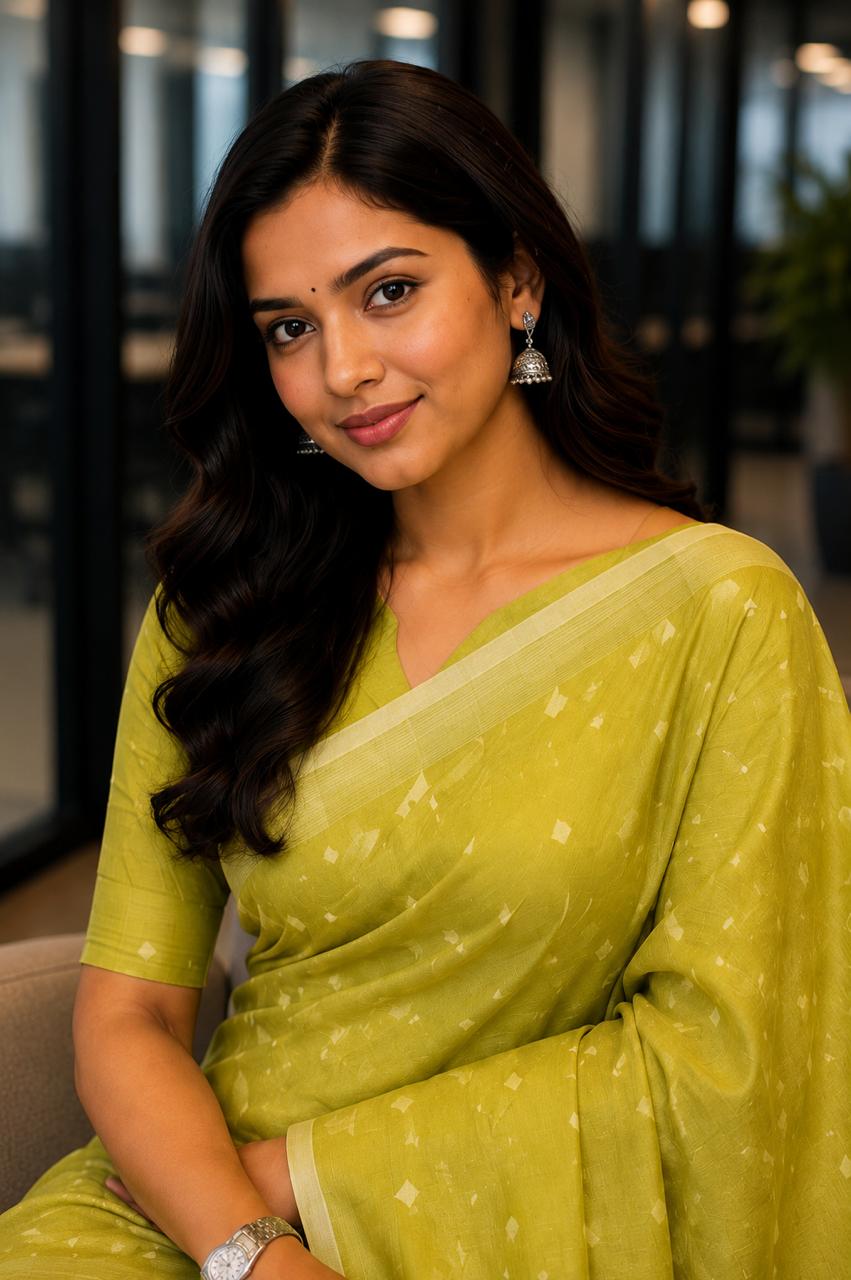 Shwetrekha Linen Tissue Saree