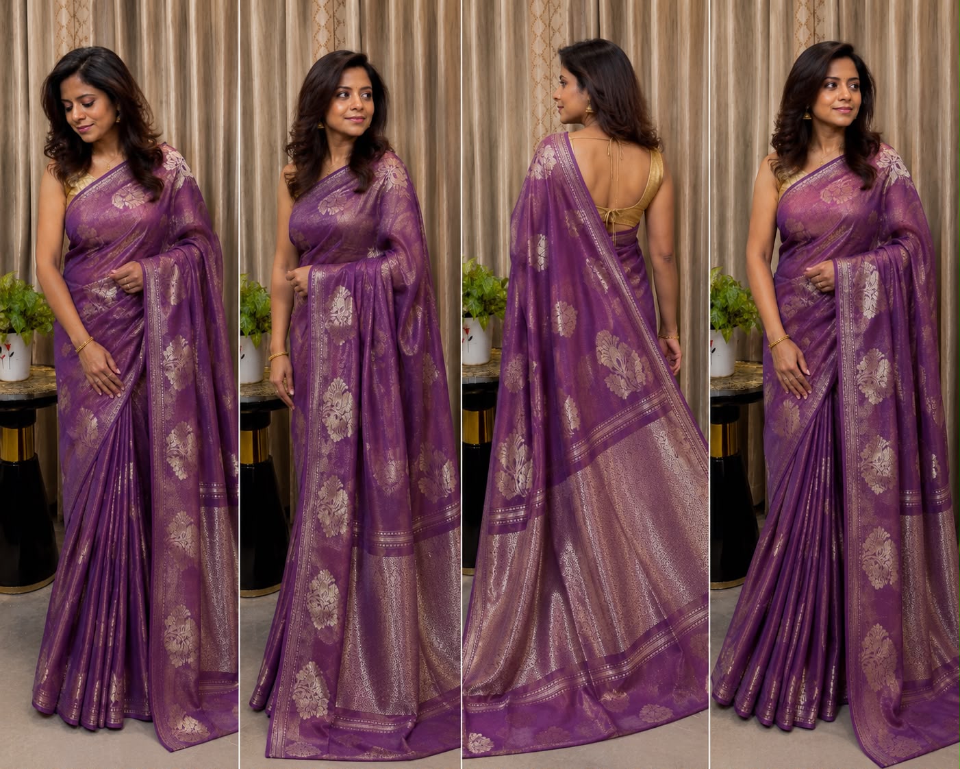 Kamalika Linen Tissue Saree