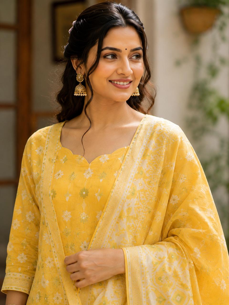 Noorbagh Jamdani Cotton Blend Suit Set