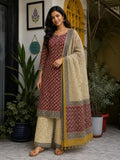 Rajnisha Kota Doria 3 Piece Suit Set