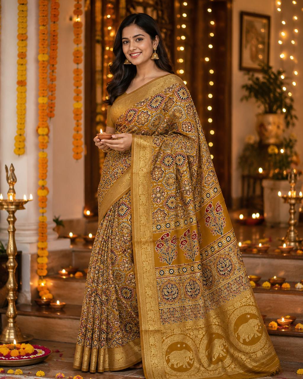 Gajratna Premium Dola Silk Saree