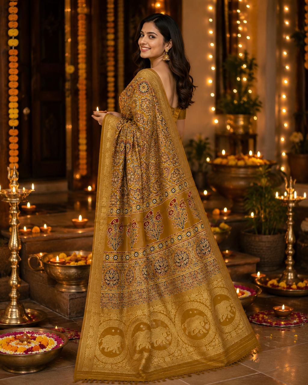 Gajratna Premium Dola Silk Saree