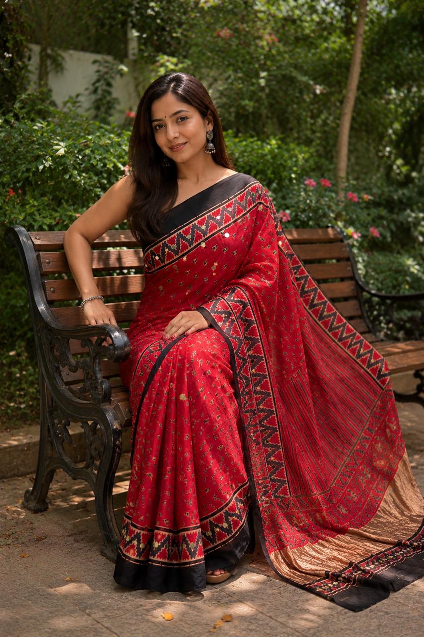 Raktambara Premium Modal Silk Saree