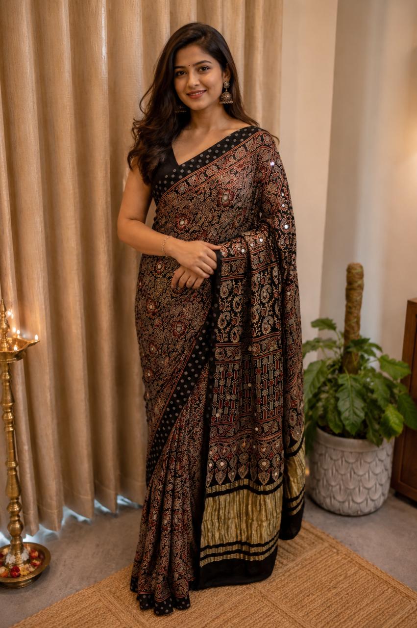 Rangmahal Premium Modal Silk Saree