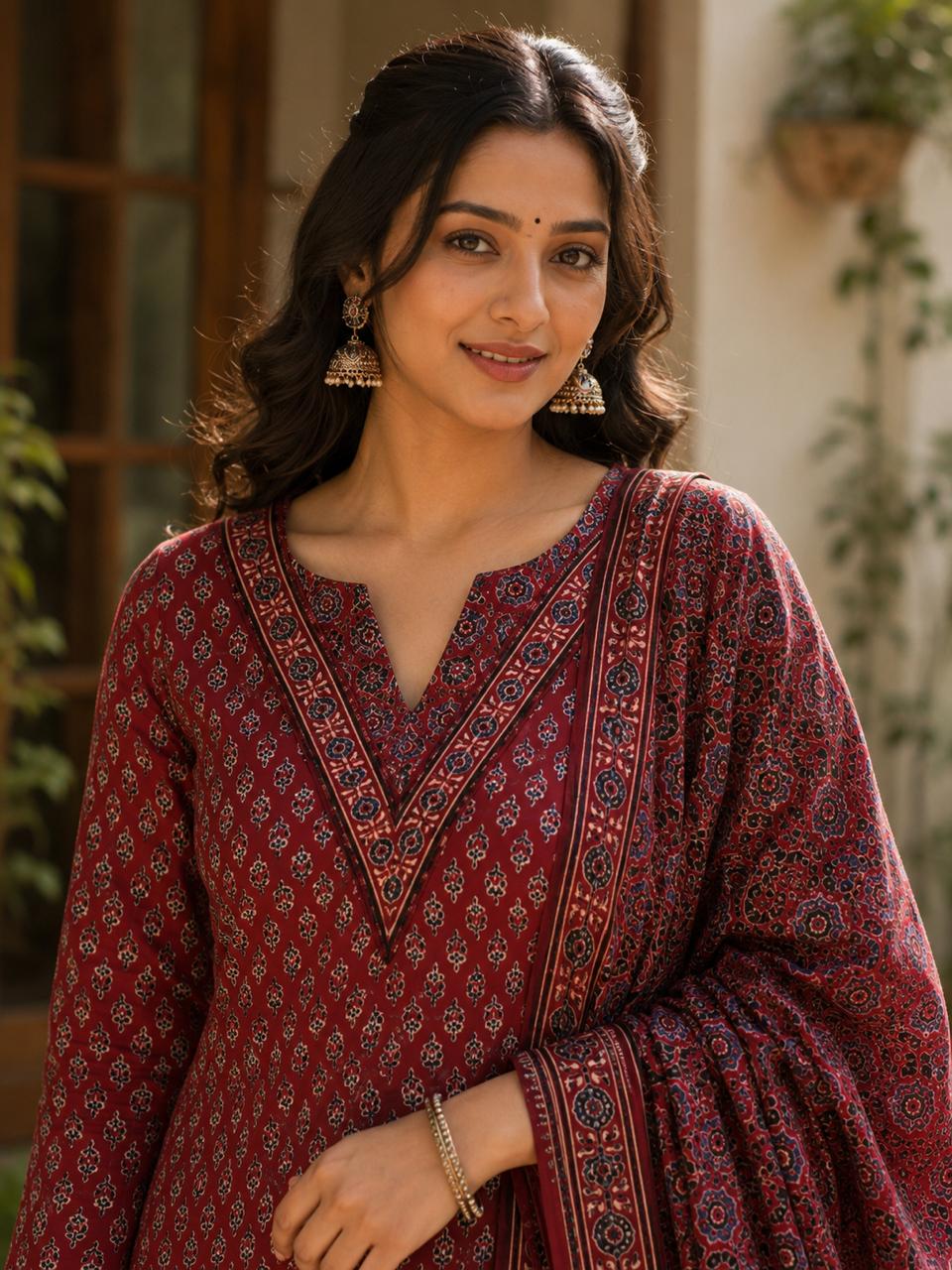 Rangmahal Premium 2 Piece Modal Silk Suit Set