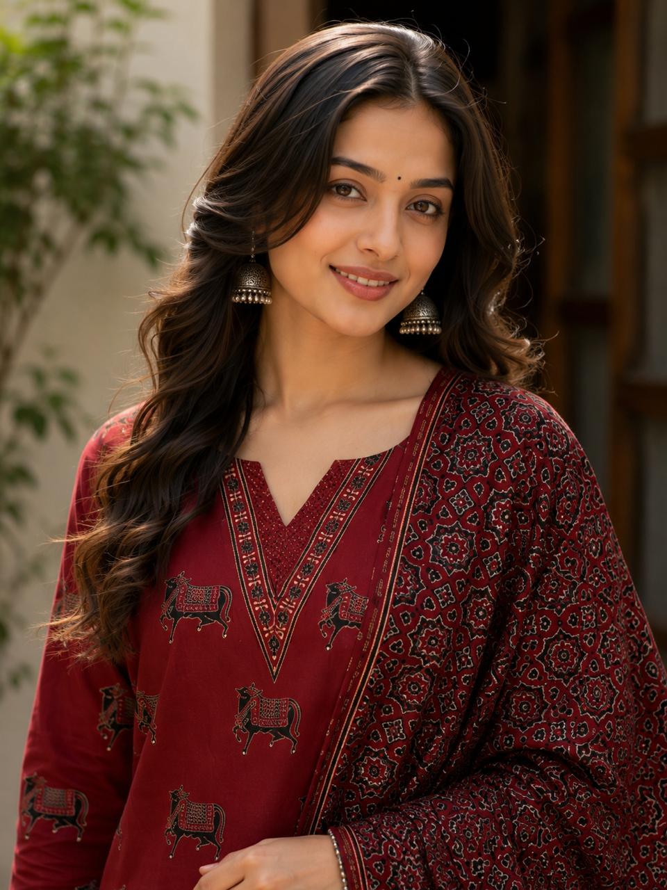 Ashvika Premium 2 Piece Modal Silk Suit Set