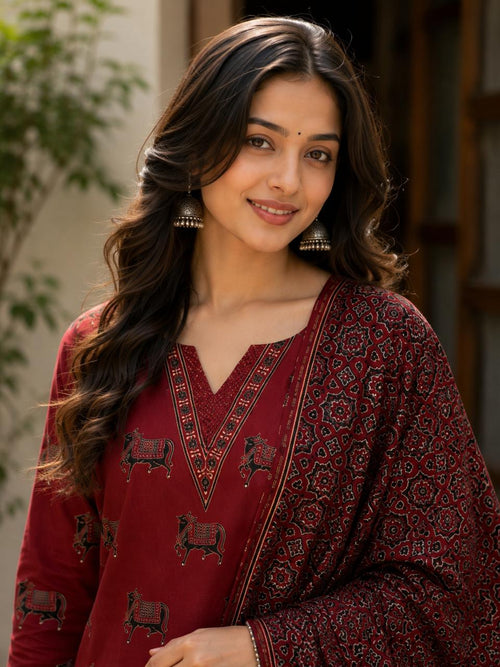 Ashvika Premium 2 Piece Modal Silk Suit Set