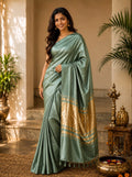 Anantika Premium Modal Silk Saree Sage Green