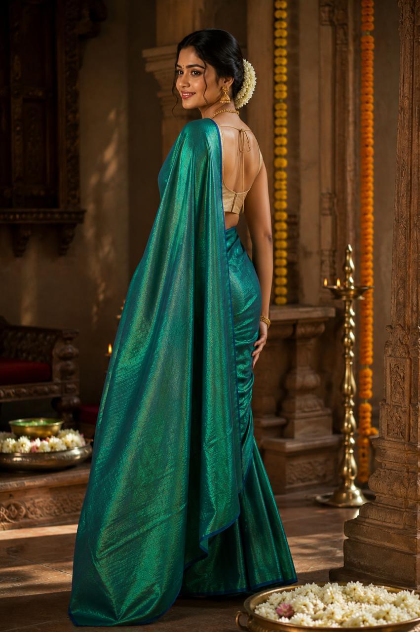Raga Tissue Cotton Saree
