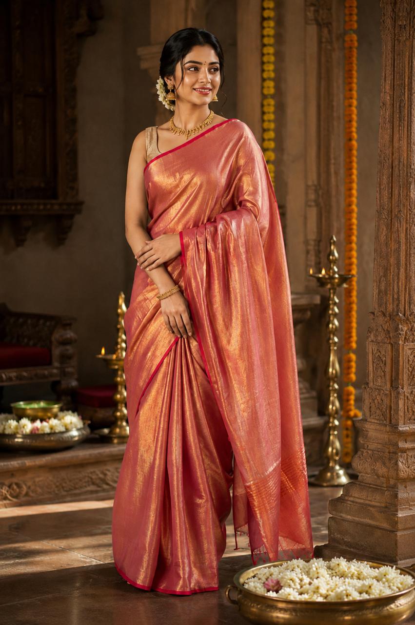 Raga Tissue Cotton Saree